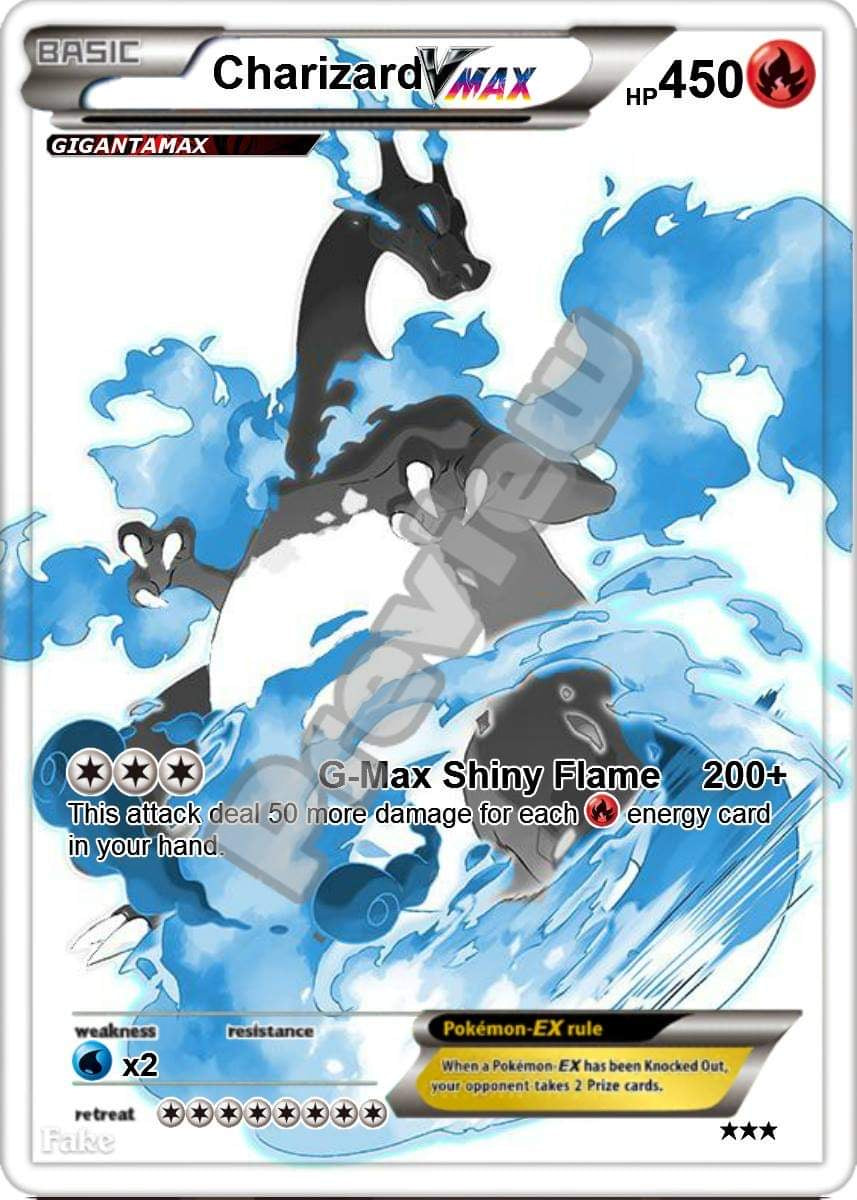 CHARIZARD EX GX VMAX POKEMON CARD