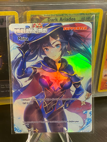 MONA GX EX VMAX  POKEMON CARD GENSHIN