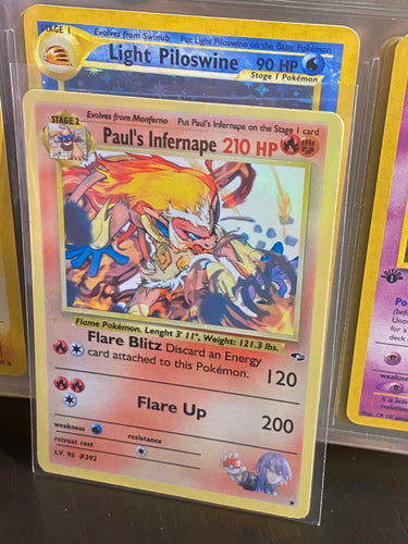 PAUL INFERNAPE GX EX VMAX  POKEMON CARD