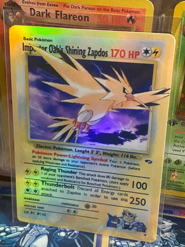 IMPOSTER OAK SHINING SHINY ZAPDOS GX EX VMAX  POKEMON CARD