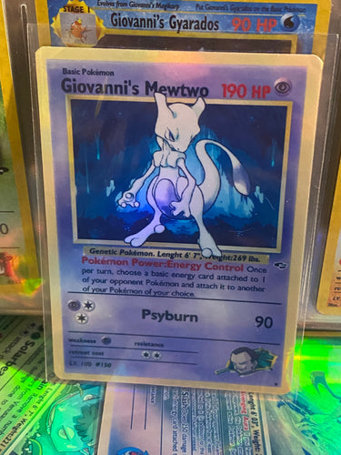 GIOVANNI MEWTWO ROCKET ASH KETCHUM GX EX VMAX  POKEMON CARD