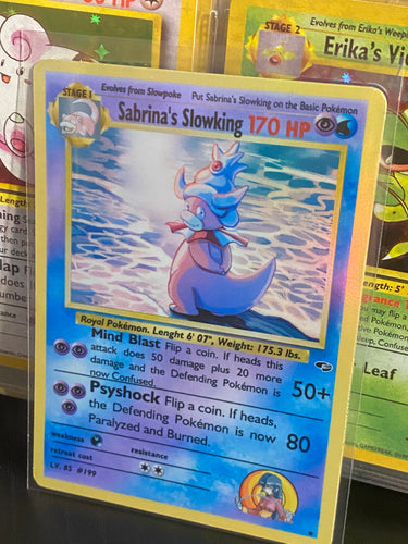 SABRINA SLOWKING ASH KETCHUM GX EX VMAX  POKEMON CARD