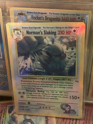 NORMAN SLAKING ASH KETCHUM GX EX VMAX  POKEMON CARD