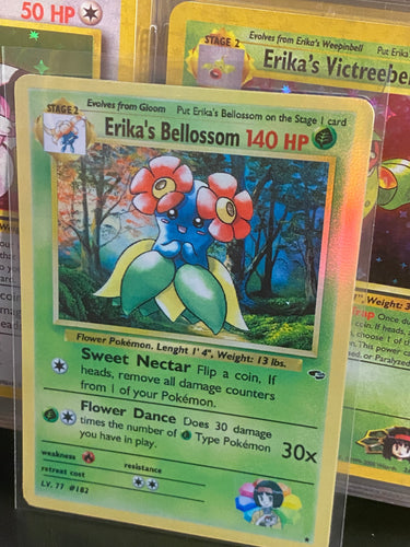 ERIKA BELLOSSOM ASH KETCHUM GX EX VMAX  POKEMON CARD