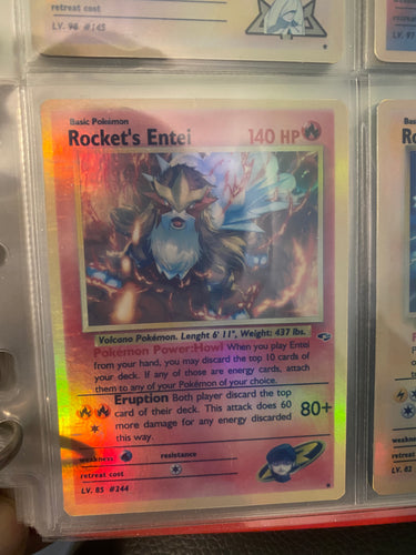 ROCKET ENTEI ASH KETCHUM GX EX VMAX  POKEMON CARD