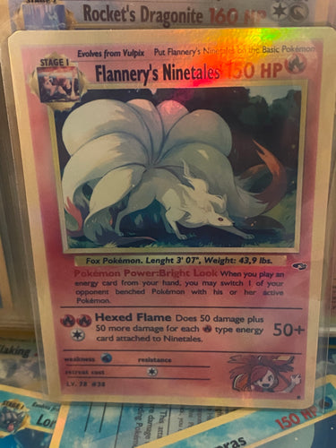 ROXANNE NINETALES ASH KETCHUM GX EX VMAX  POKEMON CARD