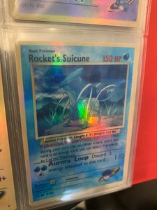 ROCKET SUICUNE ASH KETCHUM GX EX VMAX  POKEMON CARD