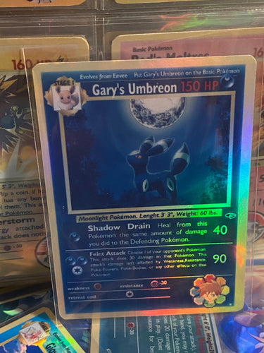GARY UMBREON ASH KETCHUM GX EX VMAX  POKEMON CARD
