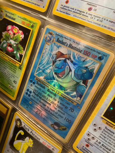 ROCKET BLASTOISE ASH KETCHUM GX EX VMAX  POKEMON CARD