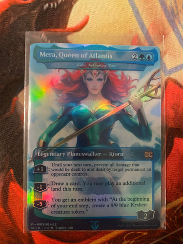 KIORA THE CRASHING WAVE MTG PLANESWALKER MAGIC THE GATHERING CARD CUSTOM