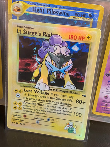 LT SURGE RAIKOU GX EX VMAX  POKEMON CARD