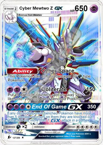 <transcy>M Mecha Mewtu Z EX GX X Y Benutzerdefinierte Pokemon-Karten</transcy>