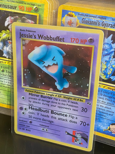 JESSIE WOBBUFFET ASH KETCHUM GX EX VMAX  POKEMON CARD