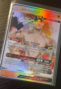 JOHN CENA GX EX VMAX  POKEMON CARD