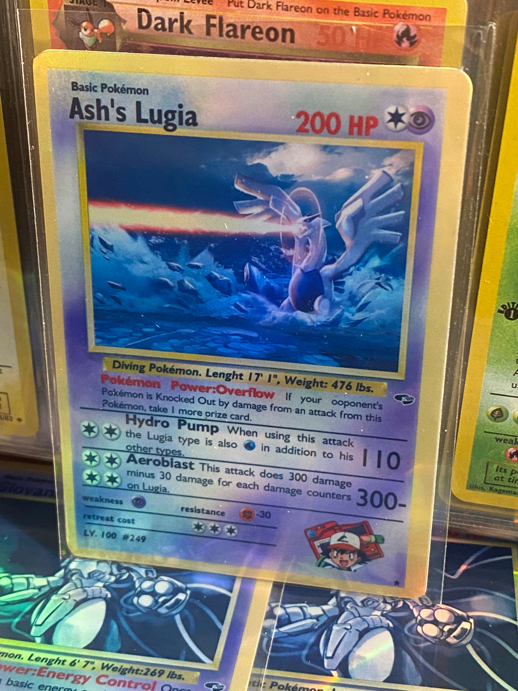 LUGIA ASH KETCHUM GX EX VMAX  POKEMON CARD