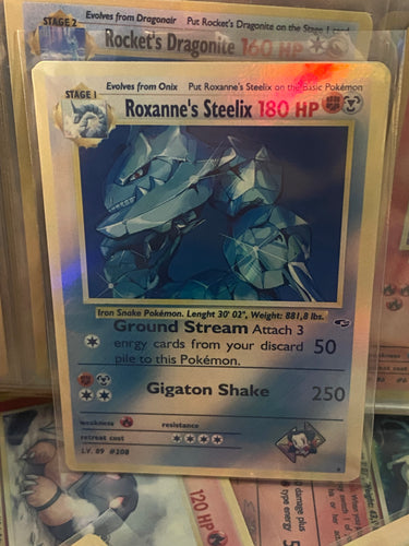 ROXANNE STEELIX ASH KETCHUM GX EX VMAX  POKEMON CARD