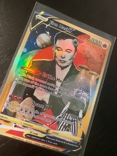 ELON MUSK GX EX VMAX  POKEMON CARD