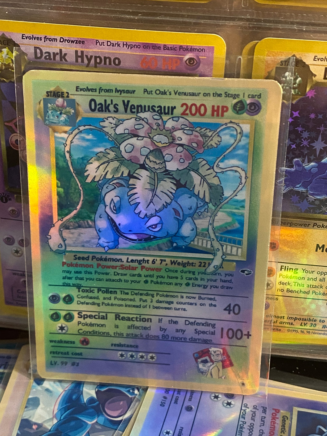 OAK VENUSAUR GX EX VMAX  POKEMON CARD