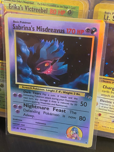 SABRINA MISDREAVUS ASH KETCHUM GX EX VMAX  POKEMON CARD