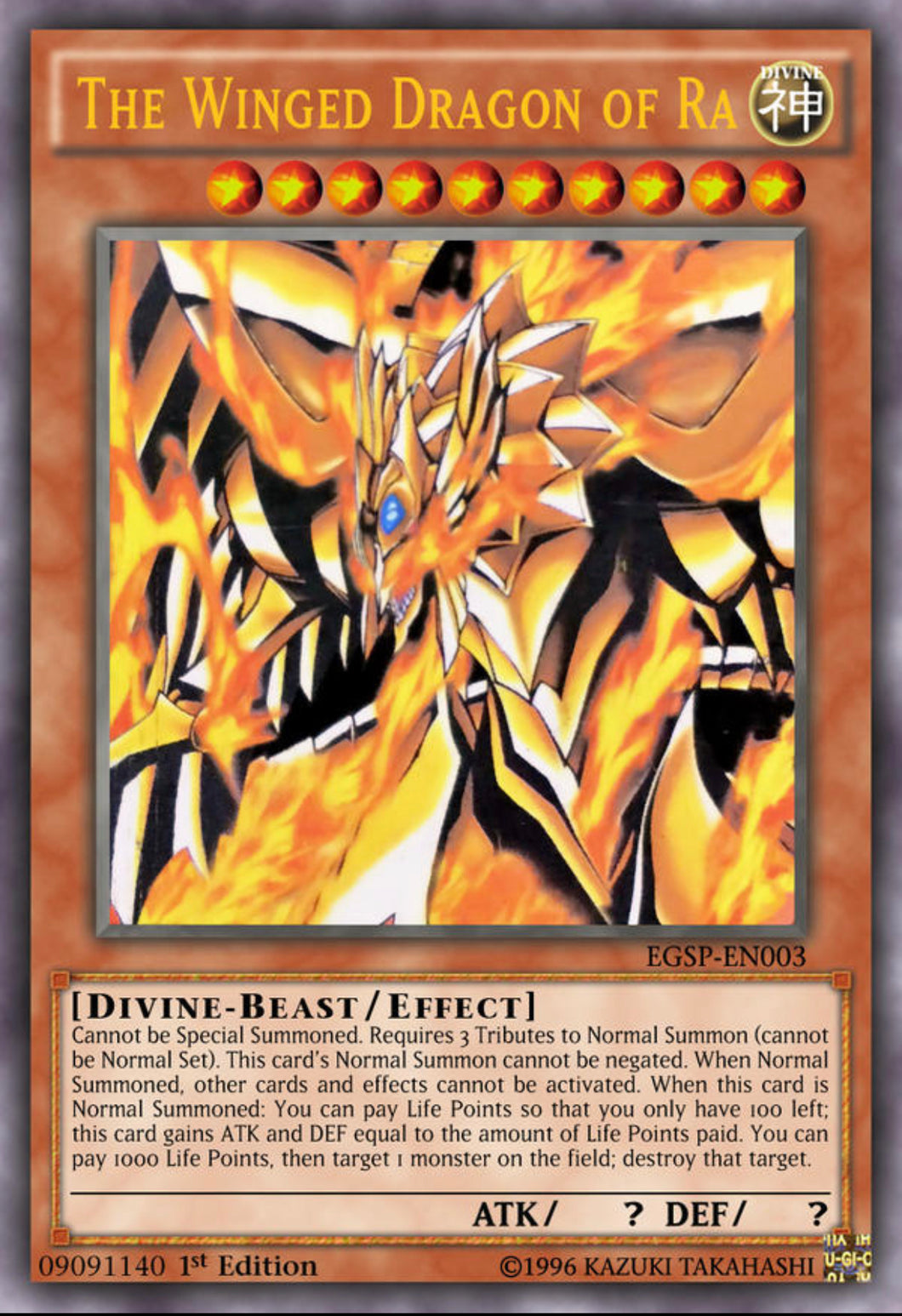 Yu-gi-oh the winged dragon of ra