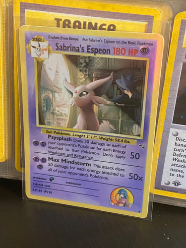 SABRINA ESPEON ASH KETCHUM GX EX VMAX  POKEMON CARD