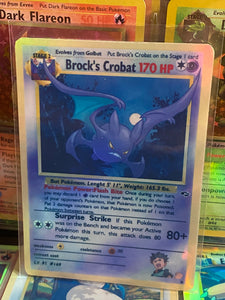 BROCK GOLBAT GX EX VMAX  POKEMON CARD