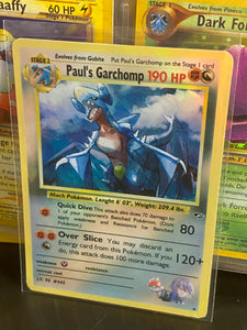 PAUL GARCHOMP GX EX VMAX  POKEMON CARD